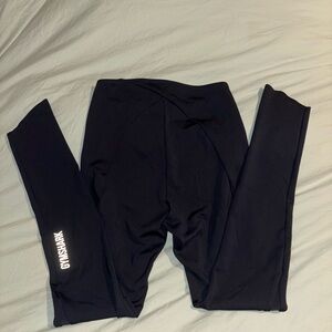 Gymshark black Leggings with Logo